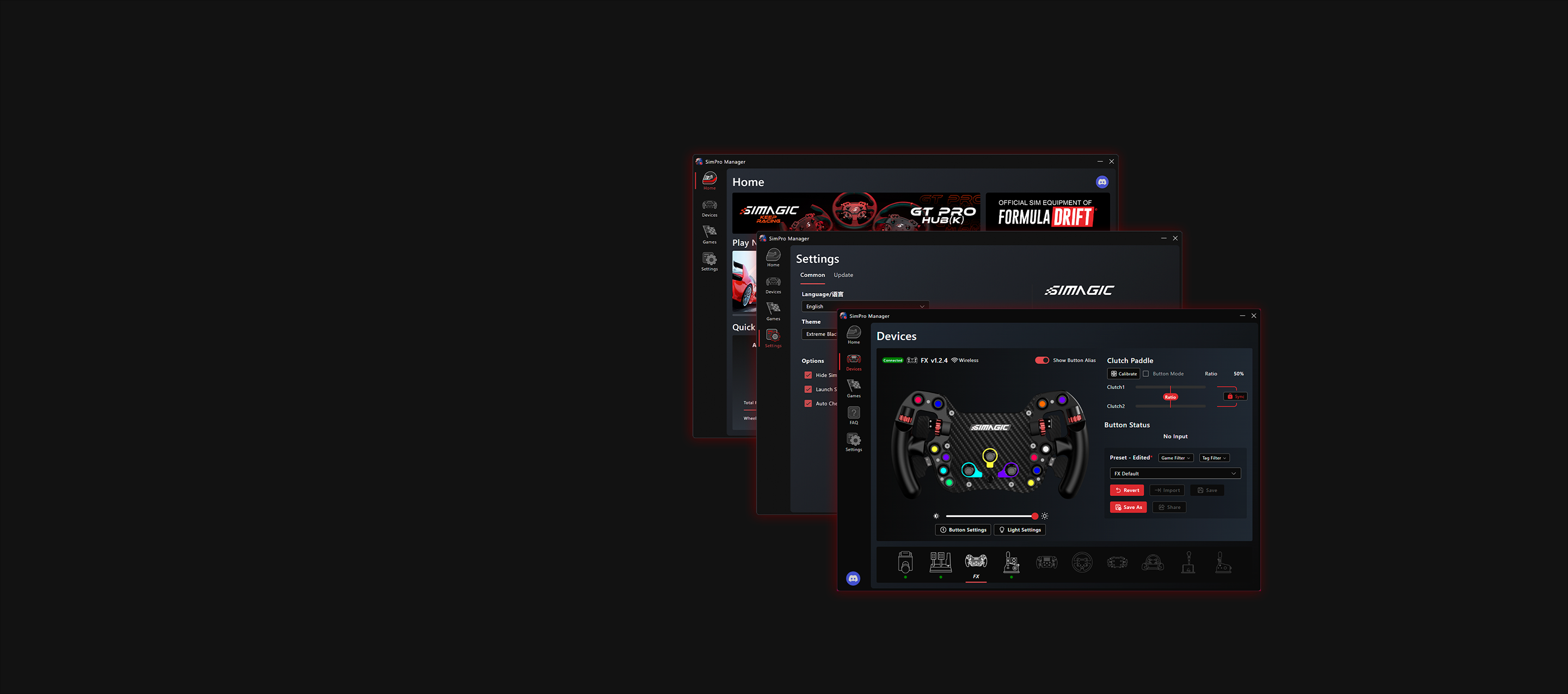 RSeat Europe SimracingSimagic FX Steering Wheel 4 paddles